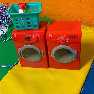 A laundry play set with all accessories included